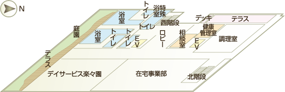 2階のフロアマップ