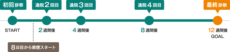 禁煙治療の全体の流れ